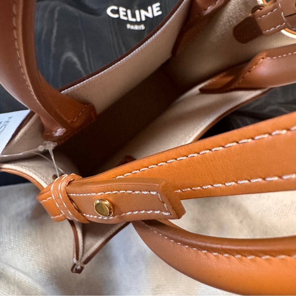 Celine Cabas Vertical Natural Tan Bag - Picture 7 of 10